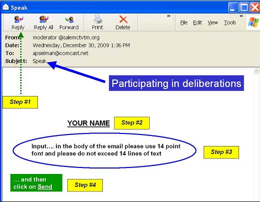 Figure 3-7 Use of the Speak Email_